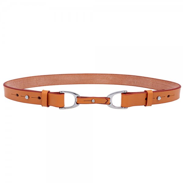 Cinturón de cuero »Chukka«, marrón natural, 85 cm
