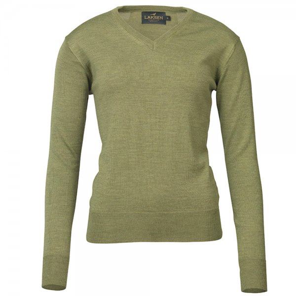 Laksen »Carnaby« Ladies V-Neck Sweater, Light Green, Size M