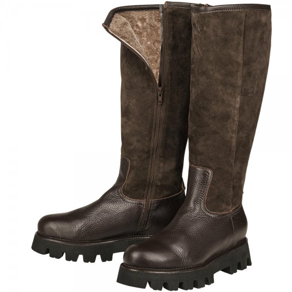 »Kate« Ladies Boots, Lambskin, Dark Brown, Size 36