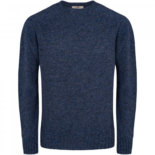 Herren Shetland Pullover, leicht, jeansblau, Größe XL