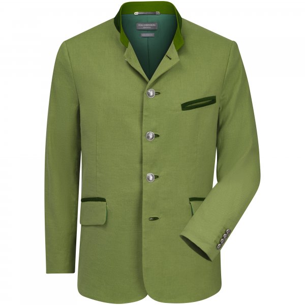 Chaqueta tradicional hombre VON DÖRNBERG »Konrad«, lino color, verde claro, 52