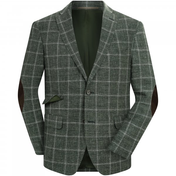 »Trevor« Men's Sports Jacket, Green/Sand, Size 56