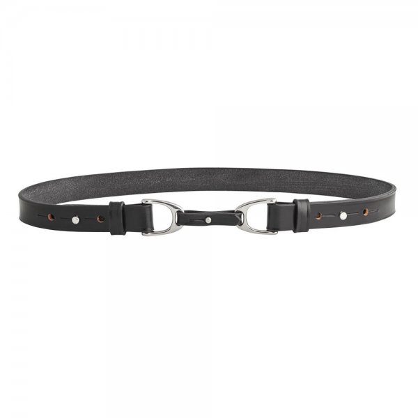Cinturón de cuero »Chukka«, negro, 90 cm