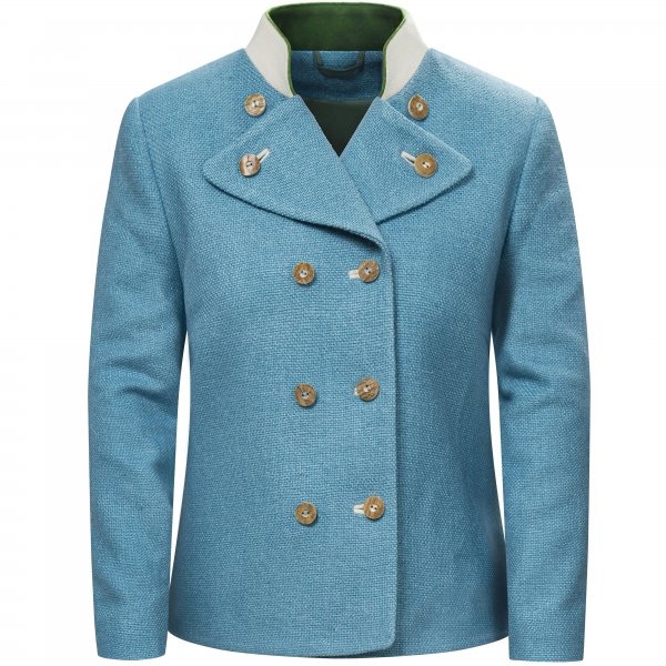 Chaqueta tradicional de seda para mujer Stajan »Meran«, azul claro, talla 42