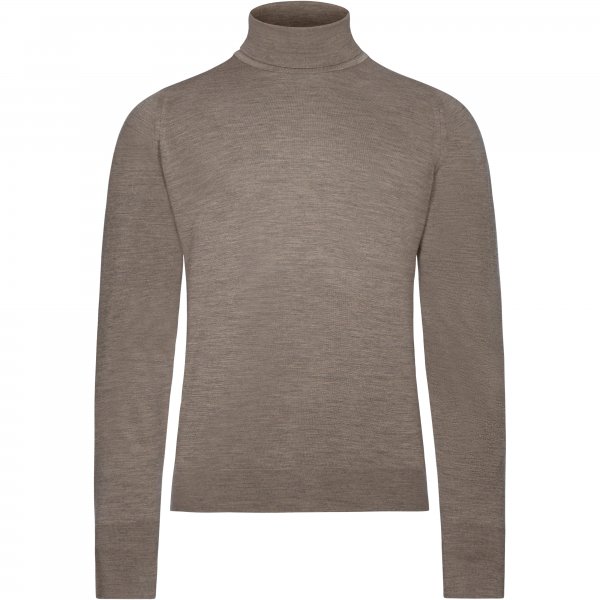 Golf męski John Smedley, delikatna wełna merino, jasnoszary, rozmiar XL