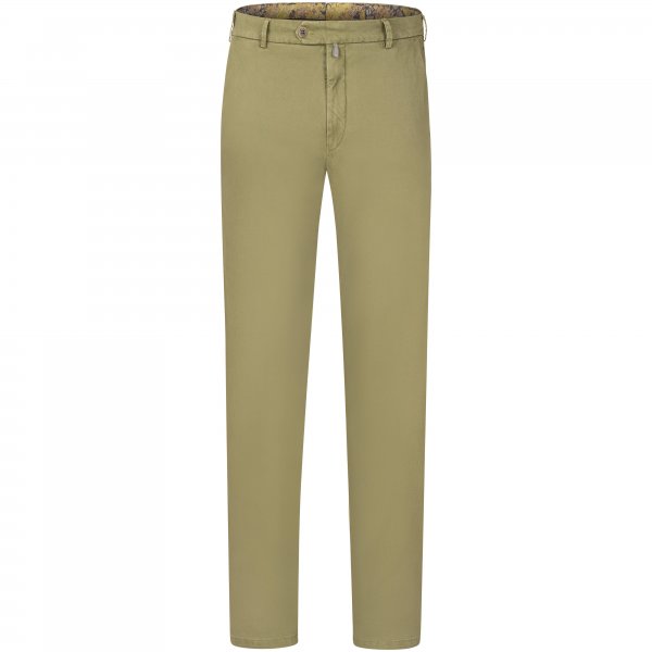 Pantalones de raso para hombre Meyer »Tokyo«, verde oliva, talla 54