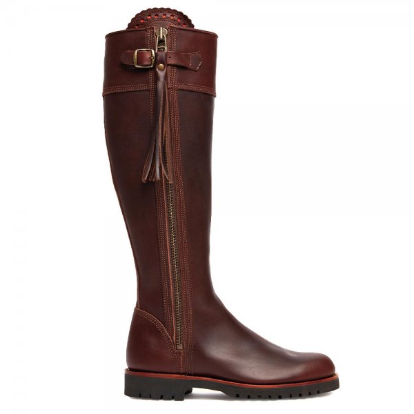Penelope Chilvers Ladies’ Long Tassel Boots, Generous Calf Width, Conker, 36