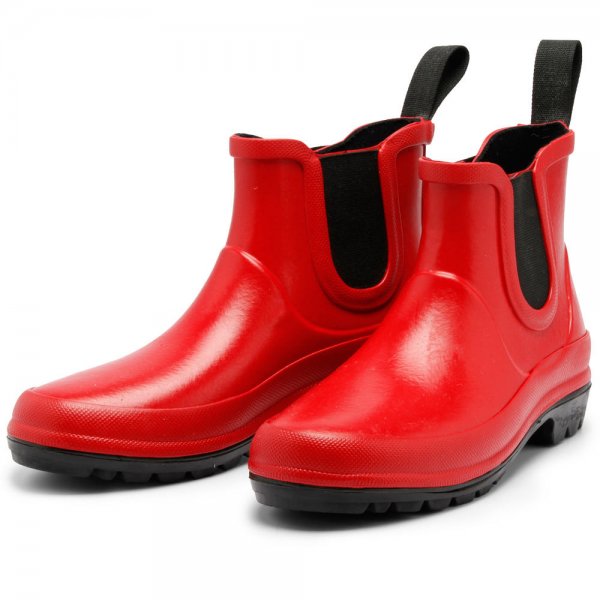 Grand Step »Vickie« Ladies’ Rubber Boots, Red, Size 42
