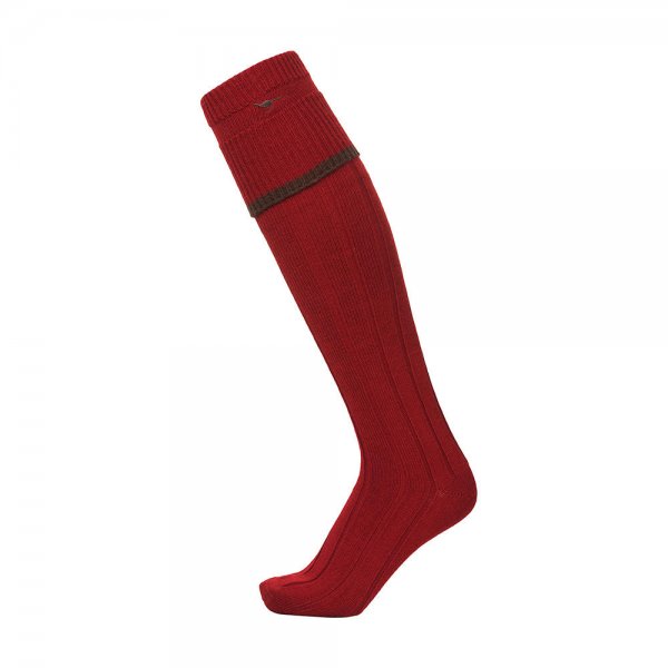 Chaussettes Laksen » Colonial «, rouges, taille M