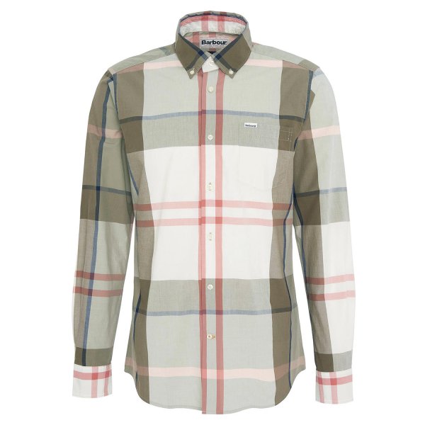 Barbour »Harris« Men's Shirt, Glenmore Olive Tartan, Size L