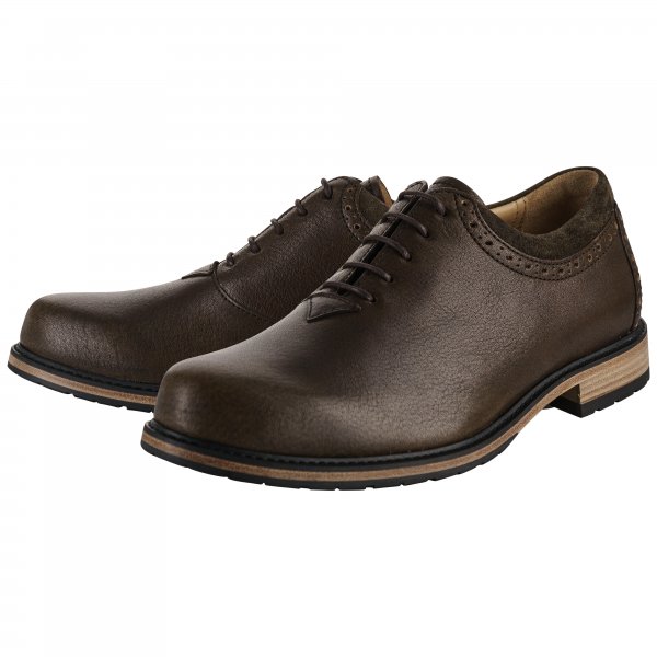 »Antik-Leder« Men's Traditional Shoes, Olive, Size 40