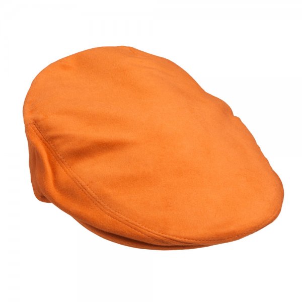 Laksen »Belgravia« Moleskin Cap, Orange, Size 60