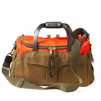 Filson Heritage Sportsman Bag, Orange/Dark Tan