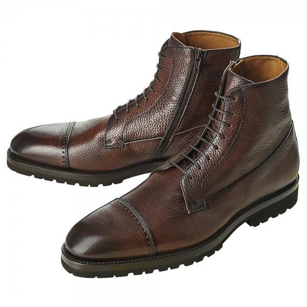 »Edward« Men’s Derby Boots, Dark Brown, Size 44
