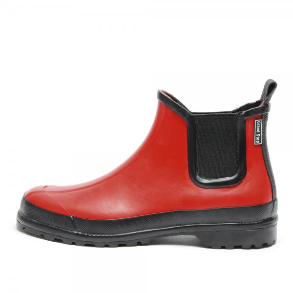 Grand Step buty gumowe damskie z naturalnego kauczuku, czerwone, rozmiar 42