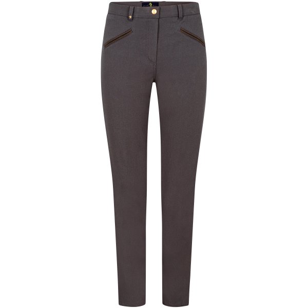 Pamela Henson Damenhose ROYAL, Bi-Stretch Cotton, dunkelbraun, Größe 42