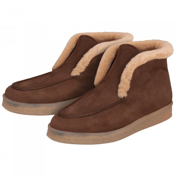 »Lauren« Ladies Slip-on Ankle Boot, Brown, Size 39