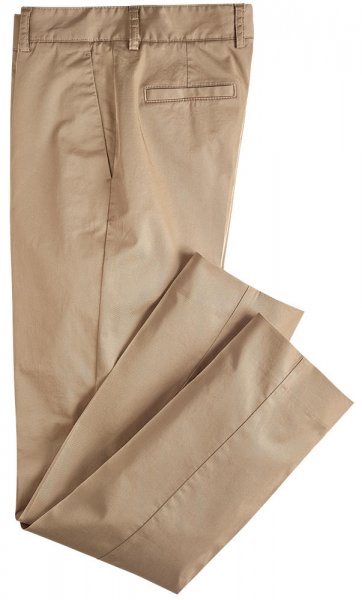 Pantalones para mujer de sarga de algodón Brisbane Moss, beige, talla 38