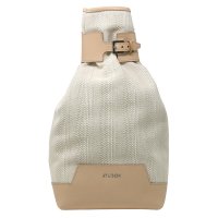 Athison Cotton Backpack, Sand/Natural
