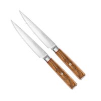 Coltelli da bistecca e da tavola DICTUM »Oliva«, set, 2 pezzi