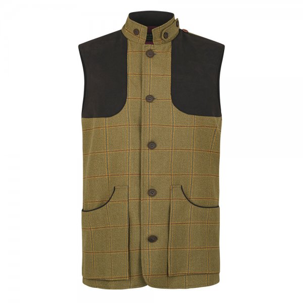 Chaleco de caza para hombre Purdey Berkshire, tweed, talla XL