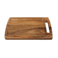 Acacia Cutting Board, with Sap Groove, Small