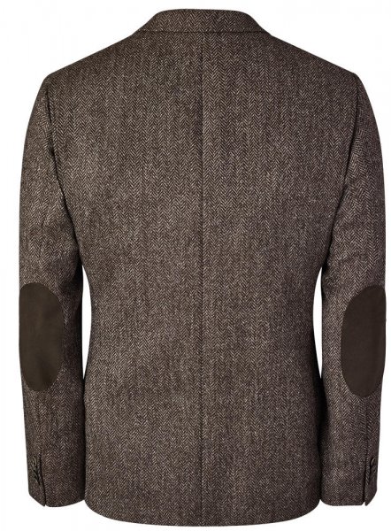 Men s Sports Jacket British Wool Brown Grey