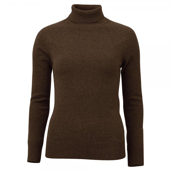 Laksen »Kit« Ladies’ Turtleneck Sweater, Brown, Size L