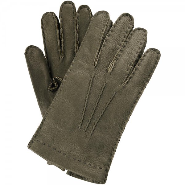 »Feldkirch« Men’s Gloves, Deerskin, Dark Green, Size 8