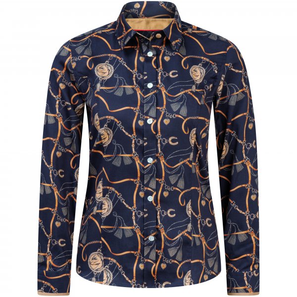 Hartwell »Layla« Ladies' Blouse, Dark Blue, Equestrian, Size 40