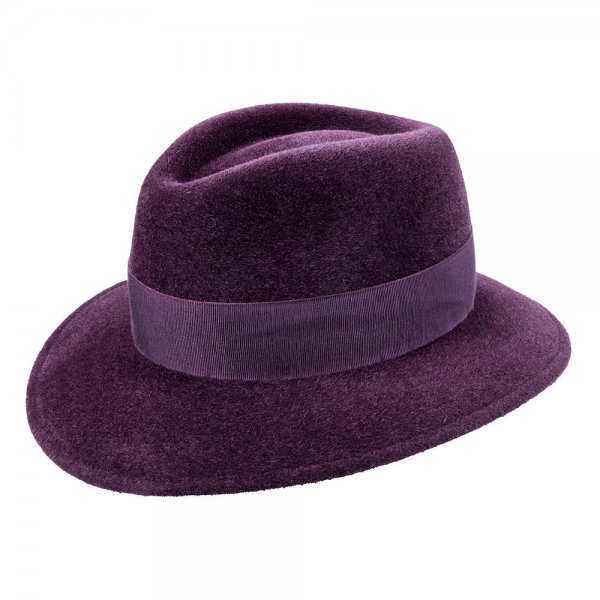 Chapeau fedora pour femme » Claris «, violette, taille 56