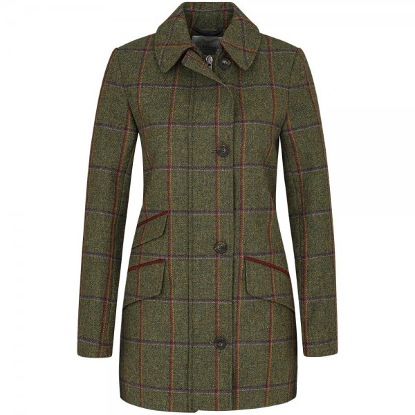 Chrysalis »Bloomsbury« Ladies’ Tweed Jacket, Check, Green/Red/Orange/Purple, 36