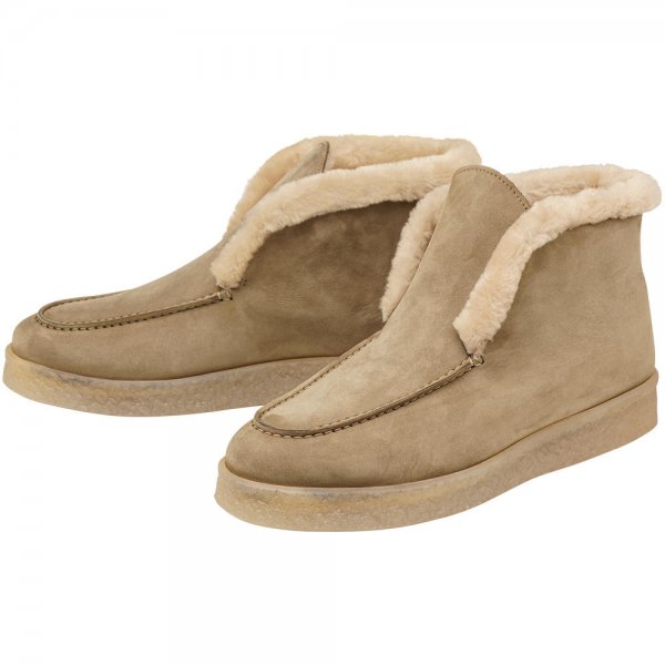»Lauren« Ladies Slip-on Ankle Boot, Taupe, Size 37