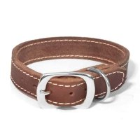 Collar para perro Bolleband Classic 20 mm, marrón, M