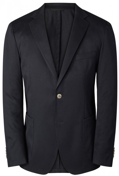 Men's Sports Jacket, Cotton-Drill, Dark Blue, Size 54