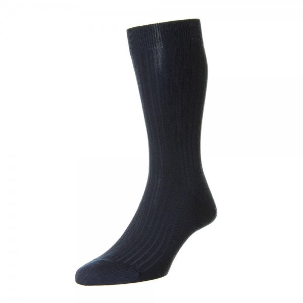 Media calcetín para hombre Pantherella LABURNUM, dark blue, talla L (45-47)
