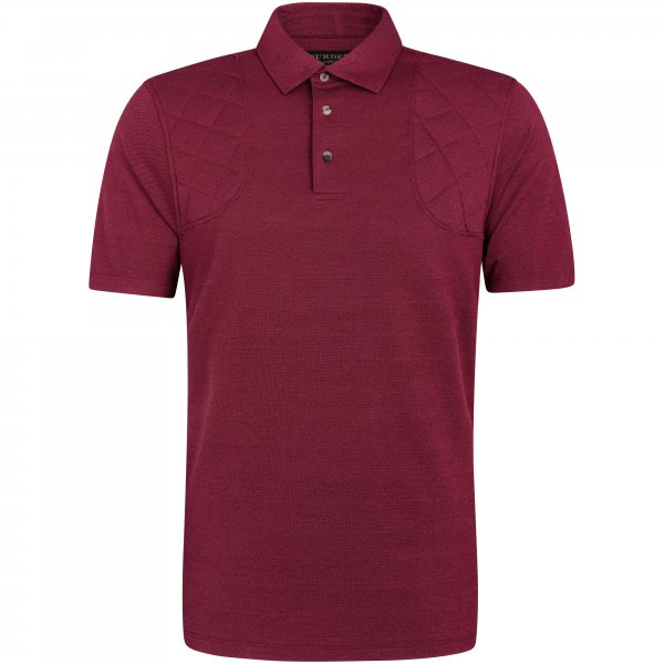 Purdey Men's Padded Sporting Polo, Audley Red, L