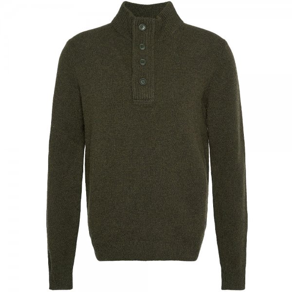 Barbour »Essential« Men's Half Zip Knitted Jumper, Seaweed, Size M