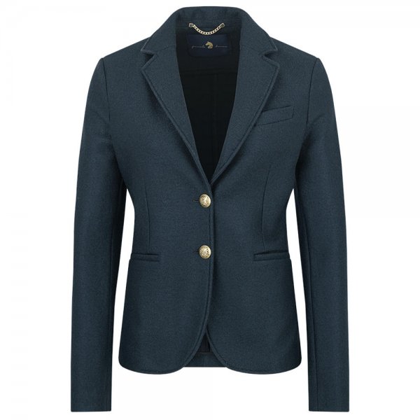 Blazer para mujer Pamela Henson »Jackie«, Cooked Wool Jersey, gris obscuro, 40