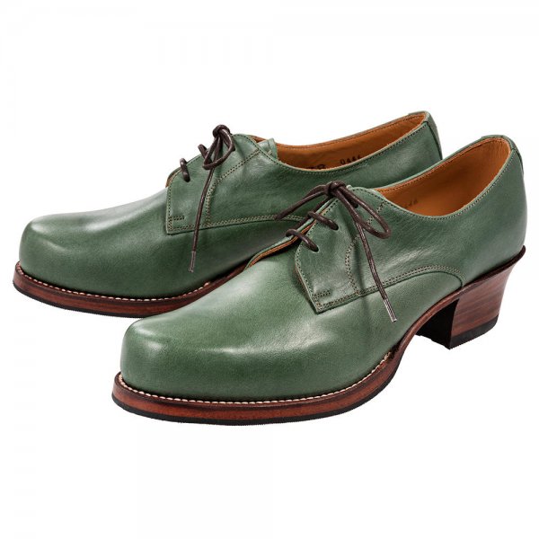 Bertl buty damskie Derby półbuty, szyte ramowo, zielone, rozmiar 37