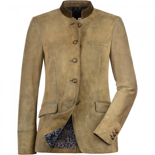 Meindl »Davos« Ladies’ Traditional Jacket, Goat Suede, Inka, Size 34