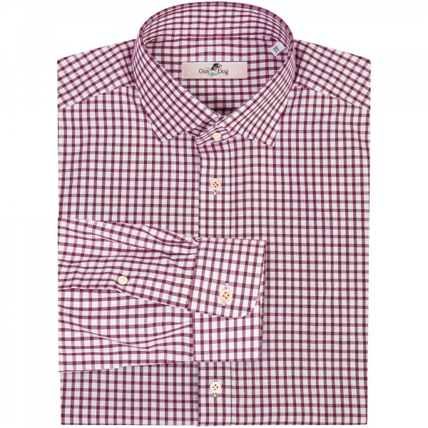 Camicia da uomo »Collin«, twill, rosso/ bianco, taglia 40