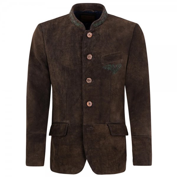 Meindl »Hirschkogel« Men's Traditional Jacket, Deerskin, Maple, Size 58