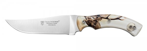 Claude Dozorme Hunting Knife, Stag