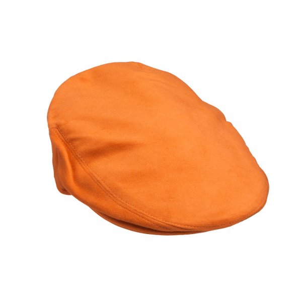 Laksen »Belgravia« Moleskin Cap, Orange, Size 61