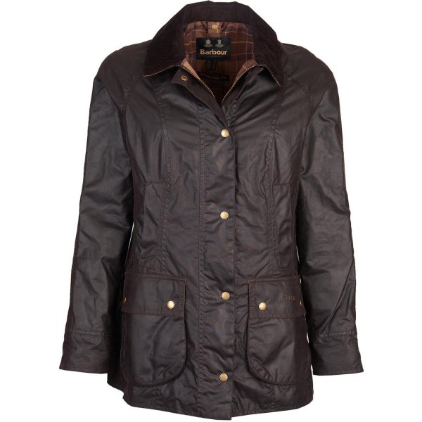 Barbour »Beadnell« Ladies’ Waxed Jacket, Rustic, Size 34