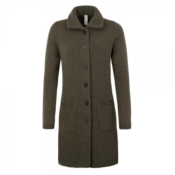 »Siena« Ladies Cashmere Knitted Coat, Fir, Size M