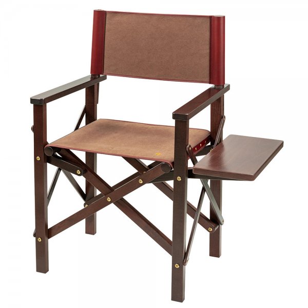Rey Pavón Folding Chair with Backrest & Side Tray, Green