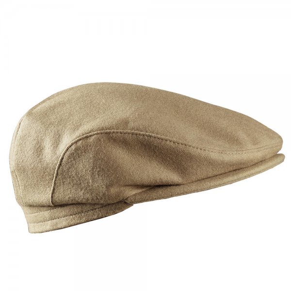 Loden Cap with Ear Protection Flap, Beige, Size 56