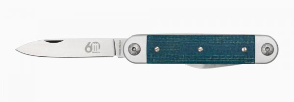 Coltello a serramanico Maserin »Sessantesimo«, Micarta blu